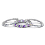 Load image into Gallery viewer, diamond-eternity-stacking-band-with-baguette-and-purple-topaz-in-white-gold-FD9119GVITOANGLE3-NL-WG.jpg
