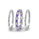 Load image into Gallery viewer, diamond-eternity-stacking-band-with-baguette-and-purple-topaz-in-white-gold-FD9119GVITOANGLE3-NL-WG.jpg
