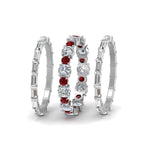 Load image into Gallery viewer, diamond-eternity-stacking-band-with-baguette-and-ruby-in-white-gold-FD9119GRUDRANGLE3-NL-WG.jpg
