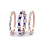 Load image into Gallery viewer, diamond-eternity-stacking-band-with-baguette-and-sapphire-in-rose-gold-FD9119GSABLANGLE3-NL-RG.jpg
