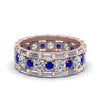 Load image into Gallery viewer, diamond-eternity-stacking-band-with-baguette-and-sapphire-in-rose-gold-FD9119GSABLANGLE3-NL-RG.jpg