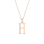 Load image into Gallery viewer, diamond-h-initial-necklace-in-FDPD11292HPD-NL-RG
