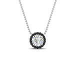 Load image into Gallery viewer, diamond-halo-classic-pendant-black-diamond-in-FD-PD10984GBLACK-0.50CT-NL-WG
