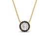 Load image into Gallery viewer, diamond-halo-classic-pendant-black-diamond-pendant-in-FD-PD10984GBLACK-0.50CT-NL-YG