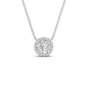 Classic+Round+Halo+Diamond+Pendant+In+Sterling+Silver-FDPD10984-0.50+CT-6