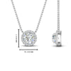 Load image into Gallery viewer, Classic+Round+Halo+Diamond+Pendant+In+Sterling+Silver-FDPD10984-0.50+CT-6