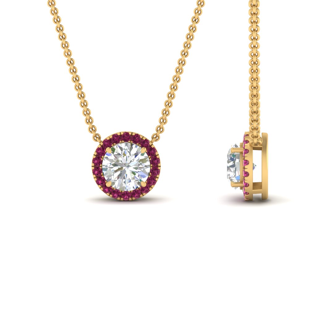 diamond-halo-classic-pendant-pink-sapphire-pendant-in-FD-PD10984GSADRPI-0.50CT-NL-YG