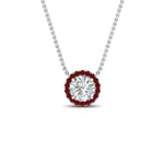 Load image into Gallery viewer, diamond-halo-classic-pendant-ruby-pendant-in-FD-PD10984GRUDR-0.50CT-NL-WG
