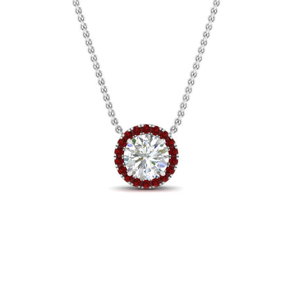 Classic+Round+Halo+Diamond+Pendant+In+Sterling+Silver-FDPD10984-0.50+CT-6