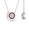 Load image into Gallery viewer, diamond-halo-classic-pendant-ruby-pendant-in-FD-PD10984GRUDR-0.50CT-NL-WG
