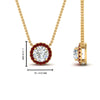 Load image into Gallery viewer, diamond-halo-classic-pendant-ruby-pendant-in-FD-PD10984GRUDR-0.50CT-NL-YG