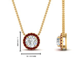 Load image into Gallery viewer, diamond-halo-classic-pendant-ruby-pendant-in-FD-PD10984GRUDR-0.50CT-NL-YG

