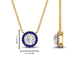 Load image into Gallery viewer, diamond-halo-classic-pendant-sapphire-pendant-in-FD-PD10984GSABL-0.50CT-NL-YG
