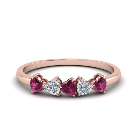 diamond-heart-5-stone-pink-sapphire-anniversary-ring-in-rose-gold-FD8899GSADRPI-NL-RG