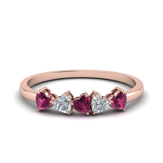 diamond-heart-5-stone-pink-sapphire-anniversary-ring-in-rose-gold-FD8899GSADRPI-NL-RG
