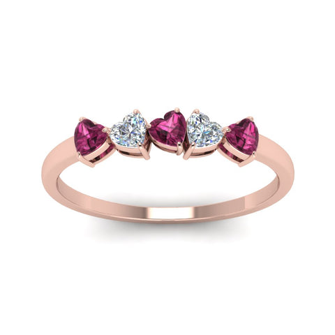 diamond-heart-5-stone-pink-sapphire-anniversary-ring-in-rose-gold-FD8899GSADRPI-NL-RG