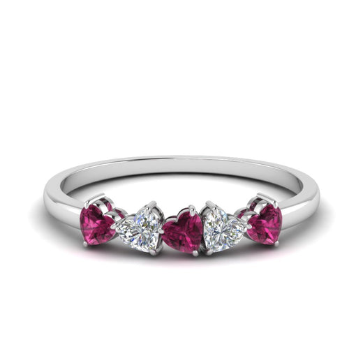 diamond-heart-5-stone-pink-sapphire-anniversary-ring-in-white-gold-FD8899GSADRPI-NL-WG