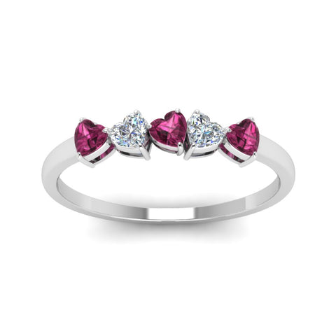 diamond-heart-5-stone-pink-sapphire-anniversary-ring-in-white-gold-FD8899GSADRPI-NL-WG