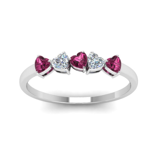 diamond-heart-5-stone-pink-sapphire-anniversary-ring-in-white-gold-FD8899GSADRPI-NL-WG