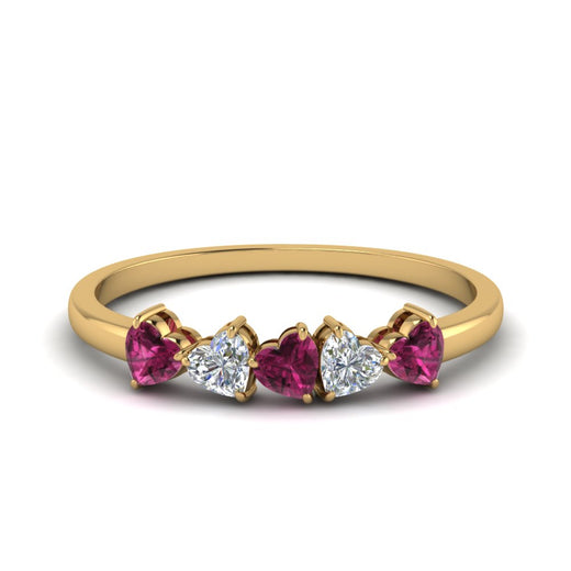 diamond-heart-5-stone-pink-sapphire-anniversary-ring-in-yellow-gold-FD8899GSADRPI-NL-YG