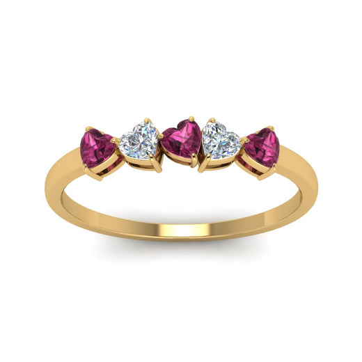 diamond-heart-5-stone-pink-sapphire-anniversary-ring-in-yellow-gold-FD8899GSADRPI-NL-YG