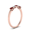 Load image into Gallery viewer, diamond-heart-5-stone-ruby-anniversary-ring-in-rose-gold-FD8899GRUDR-NL-RG