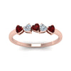 Load image into Gallery viewer, diamond-heart-5-stone-ruby-anniversary-ring-in-rose-gold-FD8899GRUDR-NL-RG
