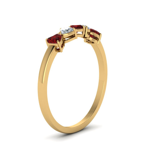 diamond-heart-5-stone-ruby-anniversary-ring-in-yellow-gold-FD8899GRUDR-NL-YG