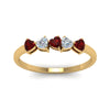 Load image into Gallery viewer, diamond-heart-5-stone-ruby-anniversary-ring-in-yellow-gold-FD8899GRUDR-NL-YG