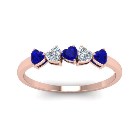 diamond-heart-5-stone-sapphire-anniversary-ring-in-rose-gold-FD8899GSABL-NL-RG