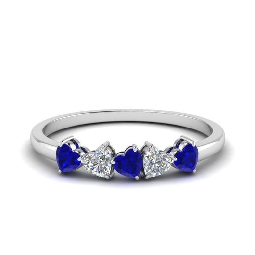 diamond-heart-5-stone-sapphire-anniversary-ring-in-white-gold-FD8899GSABL-NL-WG