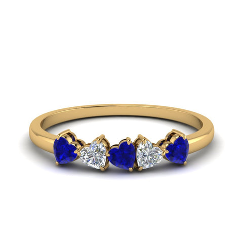 diamond-heart-5-stone-sapphire-anniversary-ring-in-yellow-gold-FD8899GSABL-NL-YG