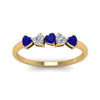 Load image into Gallery viewer, diamond-heart-5-stone-sapphire-anniversary-ring-in-yellow-gold-FD8899GSABL-NL-YG
