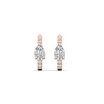 Load image into Gallery viewer, diamond-huggie-earrings-with-pear-center-in-rose-gold-fdear11703angle3-nl-rg.jpg