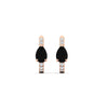 Load image into Gallery viewer, diamond-huggies-with-large-pear-black-diamond-center-in-rose-gold-fdear11703gblackangle3-nl-rg.jpg