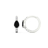 Load image into Gallery viewer, diamond-huggies-with-large-pear-black-diamond-center-in-white-gold-fdear11703gblackangle2-nl-wg.jpg