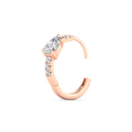 Load image into Gallery viewer, diamond-huggies-with-large-pear-diamond-center-in-rose-gold-fdear11703angle5-nl-rg.jpg
