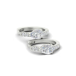 Load image into Gallery viewer, diamond-huggies-with-large-pear-diamond-center-in-white-gold-fdear11703angle4-nl-wg.jpg