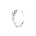 Load image into Gallery viewer, diamond-huggies-with-large-pear-diamond-center-in-white-gold-fdear11703angle5-nl-wg.jpg
