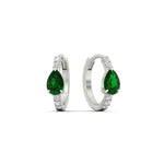 Load image into Gallery viewer, diamond-huggies-with-large-pear-emerald-center-in-white-gold-fdear11703gemgrangle1-nl-wg.jpg