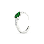 Load image into Gallery viewer, diamond-huggies-with-large-pear-emerald-center-in-white-gold-fdear11703gemgrangle5-nl-wg.jpg