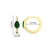 Load image into Gallery viewer, diamond-huggies-with-large-pear-emerald-center-in-yellow-gold-fdear11703gemgrangle2-nl-yg-hw.jpg