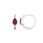 Load image into Gallery viewer, diamond-huggies-with-large-pear-pink-sapphire-center-in-white-gold-fdear11703gsadrpiangle2-nl-wg.jpg