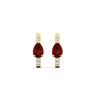 Load image into Gallery viewer, diamond-huggies-with-large-pear-ruby-center-in-yellow-gold-fdear11703grudrangle3-nl-yg.jpg