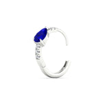 Load image into Gallery viewer, diamond-huggies-with-large-pear-sapphire-center-in-white-gold-fdear11703gsablangle5-nl-wg.jpg