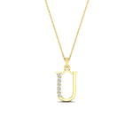 Load image into Gallery viewer, diamond-initial-u-pendant-necklace-in-FDPD11292U-NL-YG
