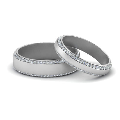 Eternity Matching Commitment Bands For Him And Her