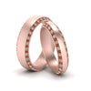 Load image into Gallery viewer, diamond-matching-bands-for-him-and-her-with-orange-sapphire-in-rose-gold-FD-DB1040GSAOR-NL-RG.jpg