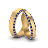 Load image into Gallery viewer, diamond-matching-bands-for-him-and-her-with-sapphire-in-yellow-gold-FD-DB1040GSABL-NL-YG.jpg