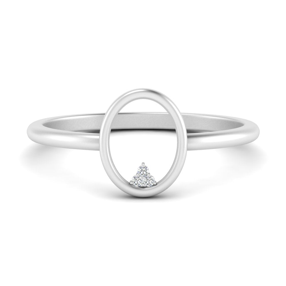 Diamond Negative Space Promise Ring